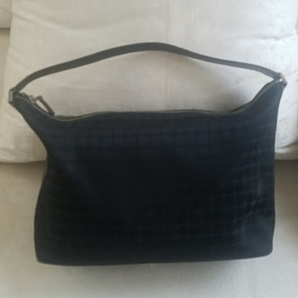 Kate Spade black canvas and leather shoulder bag - Picture 3 of 8